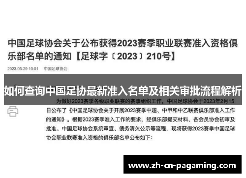 如何查询中国足协最新准入名单及相关审批流程解析