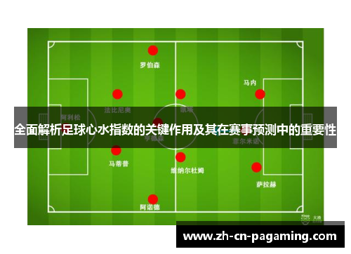 全面解析足球心水指数的关键作用及其在赛事预测中的重要性