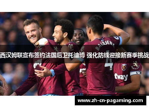 西汉姆联宣布签约法国后卫托迪博 强化防线迎接新赛季挑战 西汉姆联宣布签约法国后卫托迪博 强化防线迎接新赛季挑战